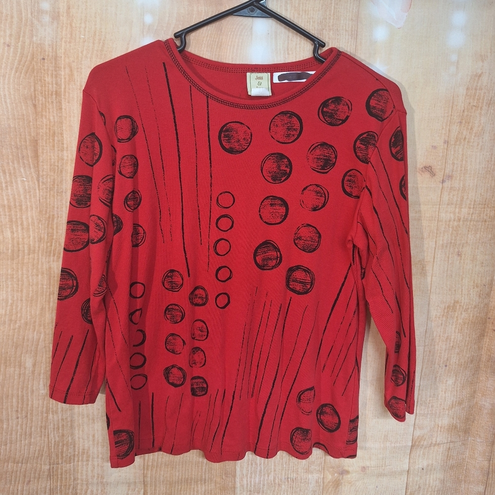 Red Long Sleeve Kids Tee